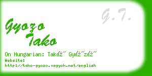 gyozo tako business card